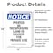 Signmission Posted No Trespassing Land Is OSHA Notice Sign, Vinyl Decal, 10in W x 14in L, 2PK OS-2PACK-NS-D-1014-V-17727 - alternate 4